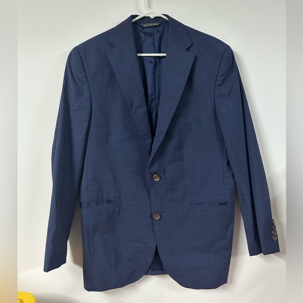 Jack Victor Men's Navy Two-Button Sport Coat Blazer